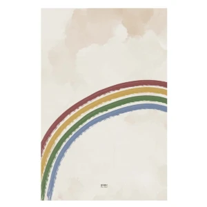 GUGU THE HERO - NATURAL RUBBER BABY MAT RAINBOW SKY BIG