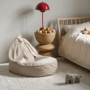 Pufa królik dla dzieci Bunny Dusty Beige - Wigiwama
