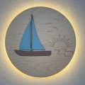 lampka nocna dla chłopca żaglówka