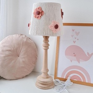 LAMPKA NOCNA DLA DZIEWCZYNKI FILCOWE KWIATY - MARMYS FELT STUDIO