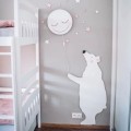 drewniany miś polarny na ścianę dla dziecka