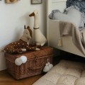 boho kuferek wiklinowy do pokoju dziecka