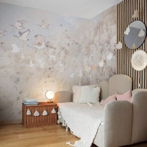 TAPETA DLA DZIECKA CHMURY DREAM KIDS BEIGE - MALUMI