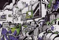 graffiti green tapeta z motywem graffiti do pokoju nastolatków
