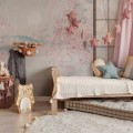 Tapeta dziecięca Sakura – romantyczny motyw kwiatów wiśni na ścianie