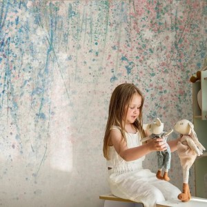 TAPETA DZIEWCZĘCA DAISY UP BLUE - MALUMI