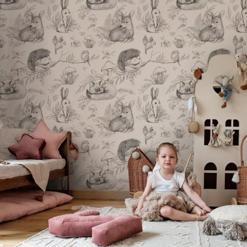 tapeta ze zwierzątkami szkic beige (1).jpg
