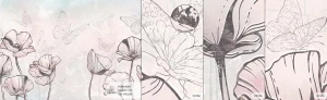 MALUMI FLORA KIDS MINT - PRÓBKA TAPETY