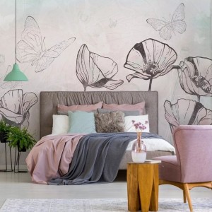 TAPETA DZIEWCZĘCA FLORA KIDS MINT - MALUMI