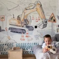tapeta dla chłopca plac budowy mural mint (5).jpg