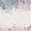 tapeta dla dziewczynki kwiaty i motyle meadow
