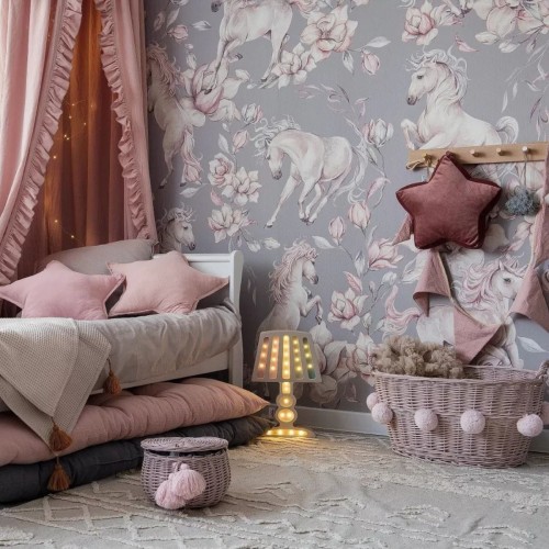 szara tapeta jednorożce unicorns malumi (2).jpg