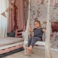 tapeta dla dziewczynki leśne zwierzątka woodland girls grey (1).jpg