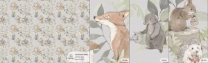 MALUMI WOODLAND SMALL GREY - PRÓBKA TAPETY 