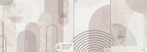 MALUMI GEOMETRIC ARCS PUDDING - PRÓBKA TAPETY 