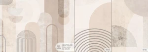 MALUMI GEOMETRIC ARCS CREAM - PRÓBKA TAPETY   