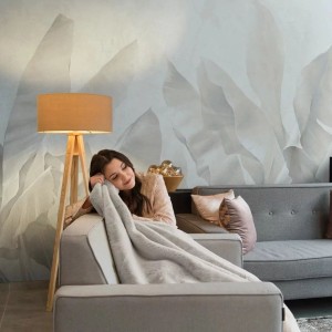 TAPETA BANANA BLISS MIST GREY - MALUMI