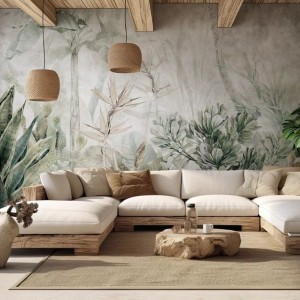 TAPETA PARADISE SAGE GREEN - MALUMI