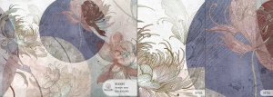 MALUMI SECESIO GEOMETRIC ROSE - PRÓBKA TAPETY