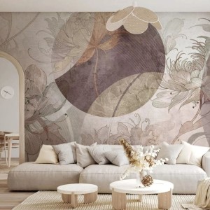 TAPETA SECESIO GEOMETRIC MUAVE - MALUMI