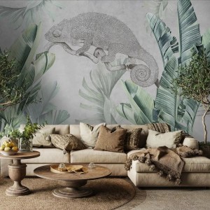 TAPETA URBAN JUNGLE KAMELOEON - MALUMI