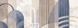 MALUMI MODERN ARCHES NAVY BLUE - PRÓBKA TAPETY    