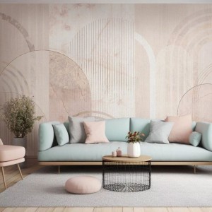 TAPETA MODERN ARCHES ROSE GOLD - MALUMI