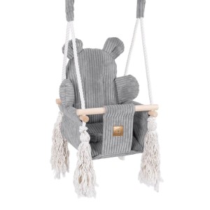 MEOW BABY - HUŚTAWKA DOMOWA BEAR SWING AESTHETIC GREY 