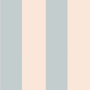 TAPETA W PASKI STRIPES VINTAGE BLUE AND BEIGE - DEKORNIK