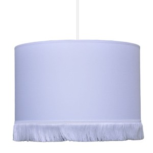LAMPA SUFITOWA Z FRĘDZLAMI CZYSTA BIEL