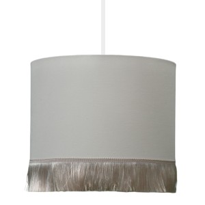 LAMPA SUFITOWA MINI Z FRĘDZLAMI JASNY BEŻ