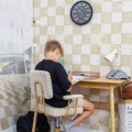 tapeta retro dla chłopca szachownica
