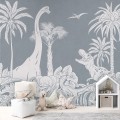 tapeta dinozaury do pokoju chłopca