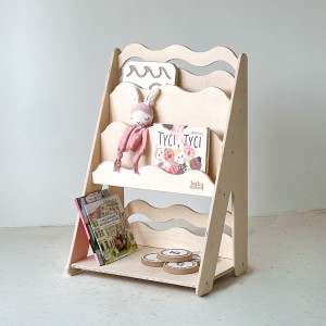 REGAŁ NA KSIĄŻKI I ZABAWKI WAVE S - BABYWOOD