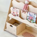 regał drewniany montessori na zabawki