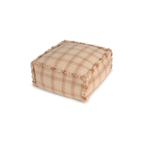 pufa w szkocką kratę do pokoju dziecka
