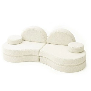 MEOW BABY - SOFA MODUŁOWA DLA DZIECKA COCCOLO 6 ELEMENTÓW BEARLY KREMOWY
