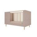 łóżeczko niemowlęce Wood Luck Design kolor trufla.jpg