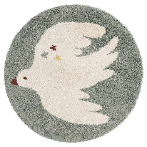 dywan bohemian bird aqua okrągły dywan do pokoju dziecka (5).jpg