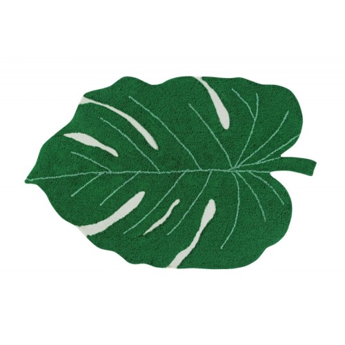 bawełniany dywan w kształcie liścia monstery lorena canals monstera leaf 120x160 cm