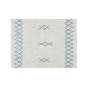 DYWAN DLA DZIECKA ATLAS NATURAL/VINTAGE BLUE 120X160 CM - LORENA CANALS