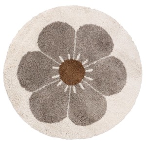 DYWAN DZIECIĘCY OKRĄGŁY BOHEMIAN DAISY TAUPE - NATTIOT