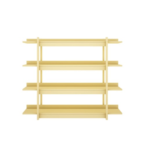 regał otwarty żółty wood luck design