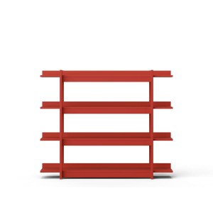REGAŁ FRAME CZERWONY - WOOD LUCK DESIGN
