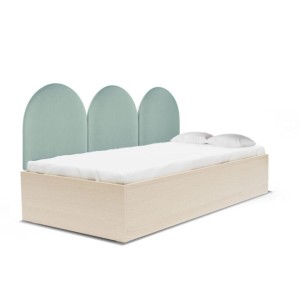 MINKO - ŁÓŻKO DLA DZIECKA Z PANELAMI ŚCIENNYMI SOFA BOX BASIC