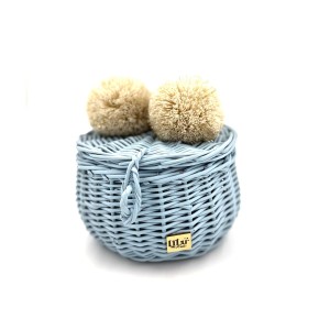 WIKLINOWA SZKATUŁKA MAŁA BABY BLUE