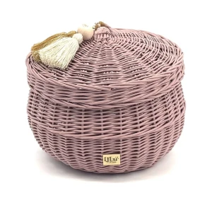 WIKLINOWY KOSZ BUBBLE L LILAC