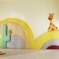 panel tapicerowany giraffe