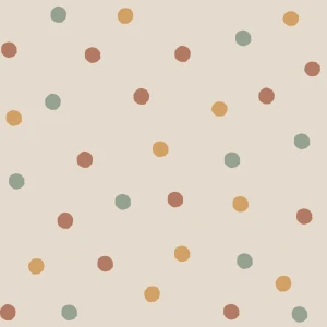 DEKORILLO KOLOROWE KROPKI BOUNCY DOTS  - PRÓBKA TAPETY