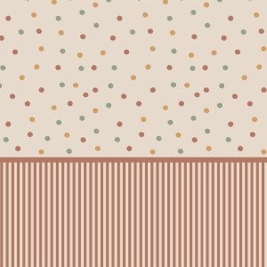 MURAL BOUNCY DOTS - TAPETA W PASKI I KROPKI - DEKORILLO